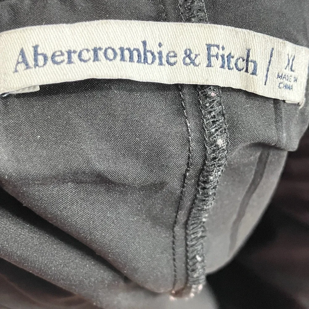 Abercrombie & Fitch Faux‎ Leather Skort Womens Size XL Black Mini Skirt Shorts